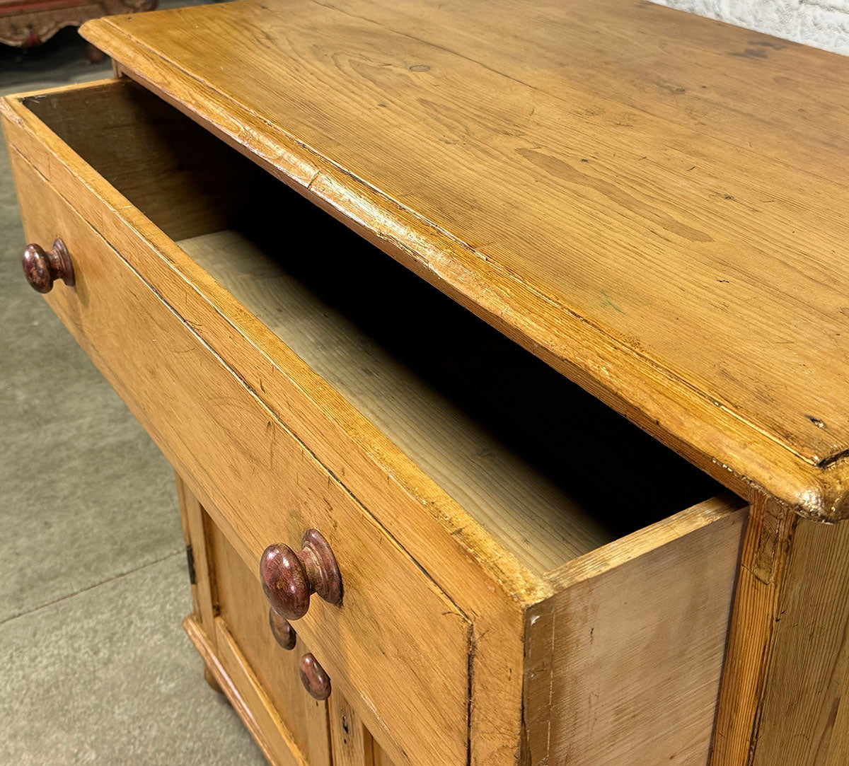 Humble Antique Pine Dresser Base c.1890