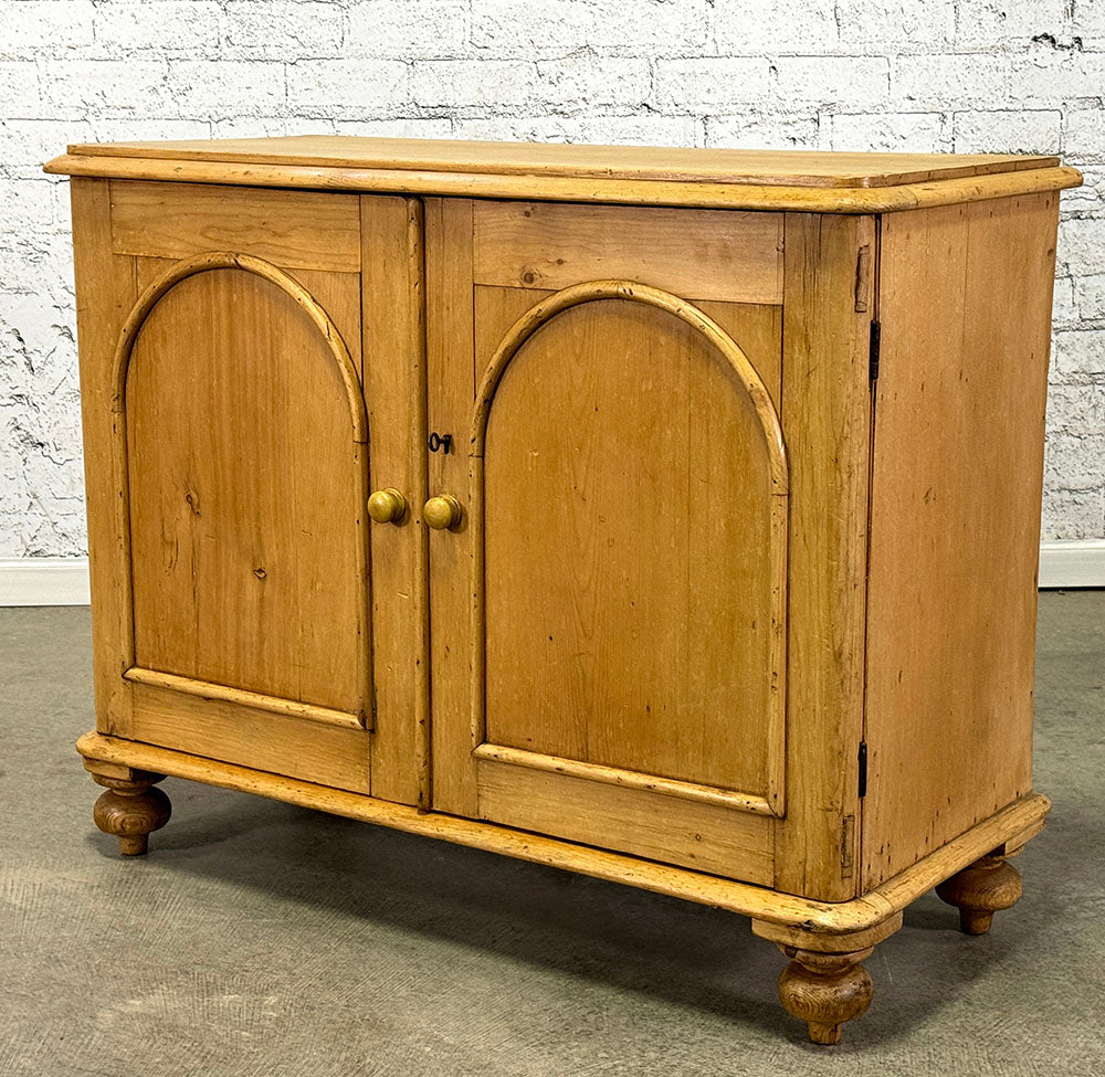 Antique Pine Base with Lovely Arch Detail c.1880