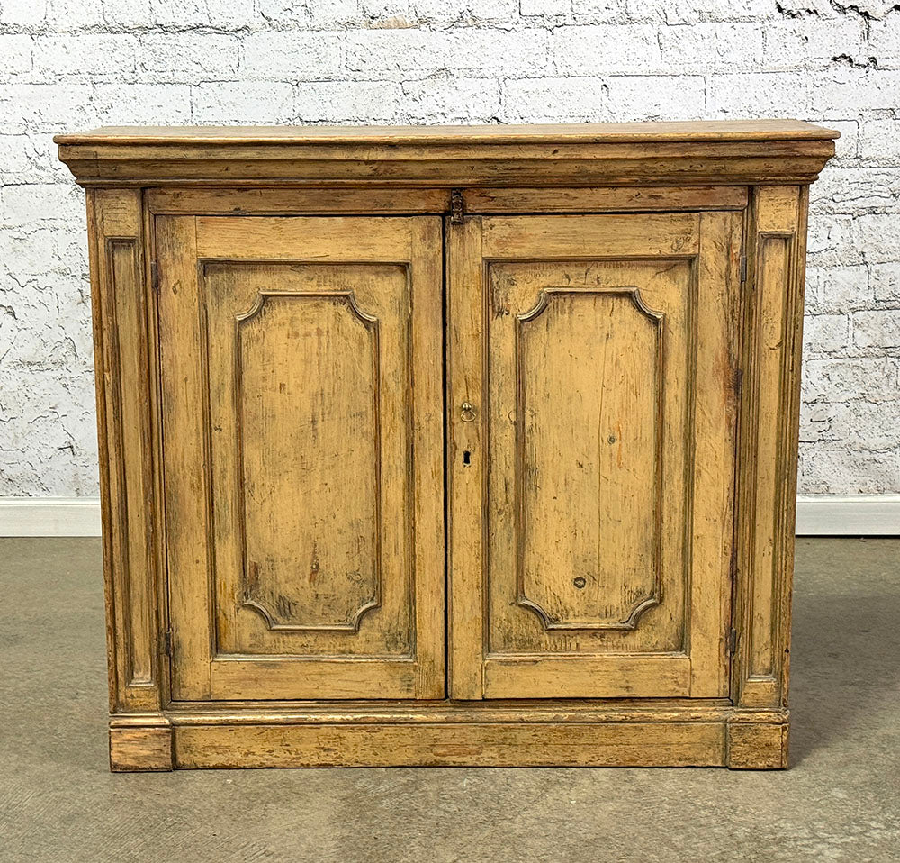 Antique English Regency Cabinet Original Paint c.1840