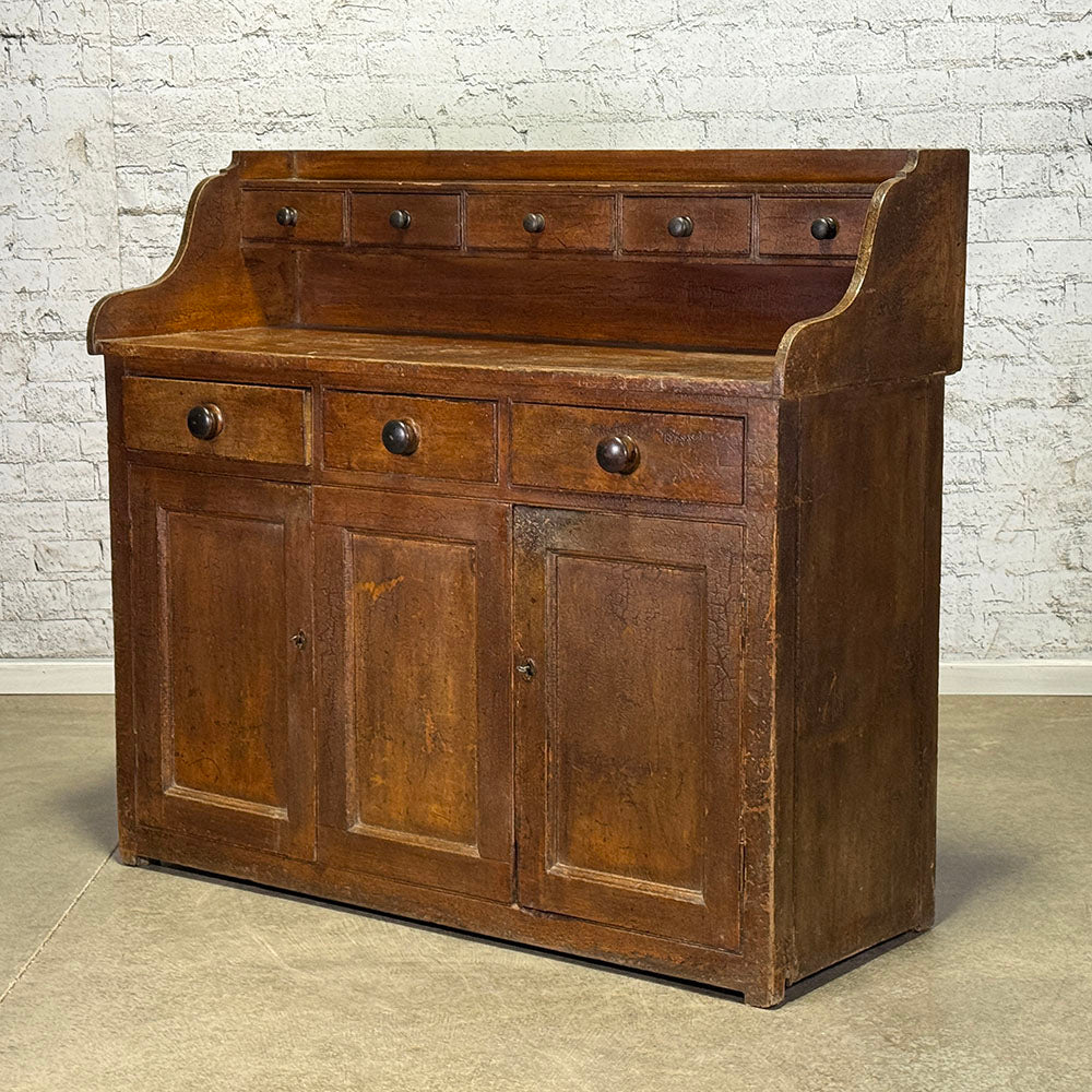 Scottish Pine Dresser Base with Gallery Back