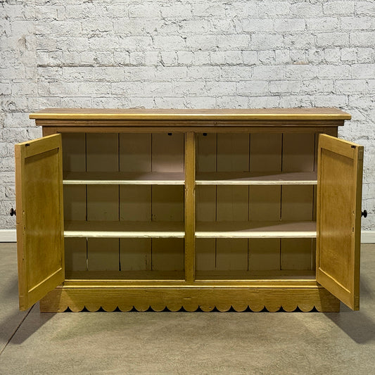 English Pine Victorian Painted Cupboard