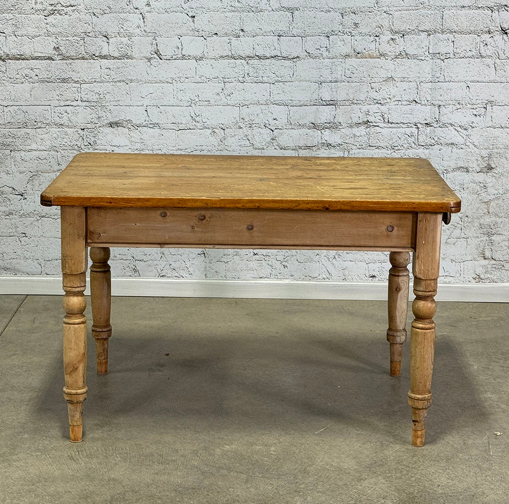 Antique Pine Table with Drawer c.1880