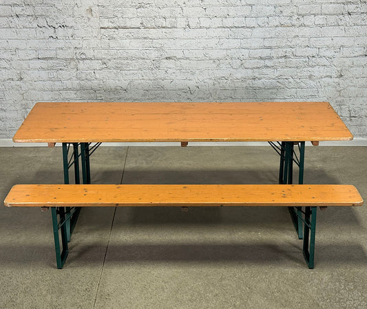 Vintage Beer Garden Table Wide