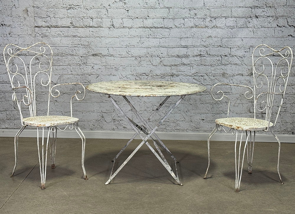 French Metal Folding Table