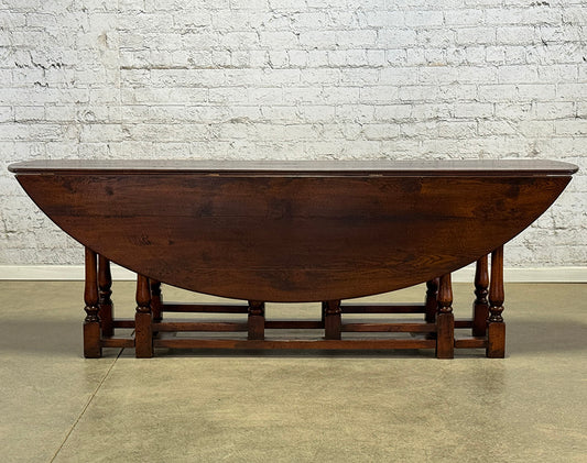Oak Oval Gateleg Table