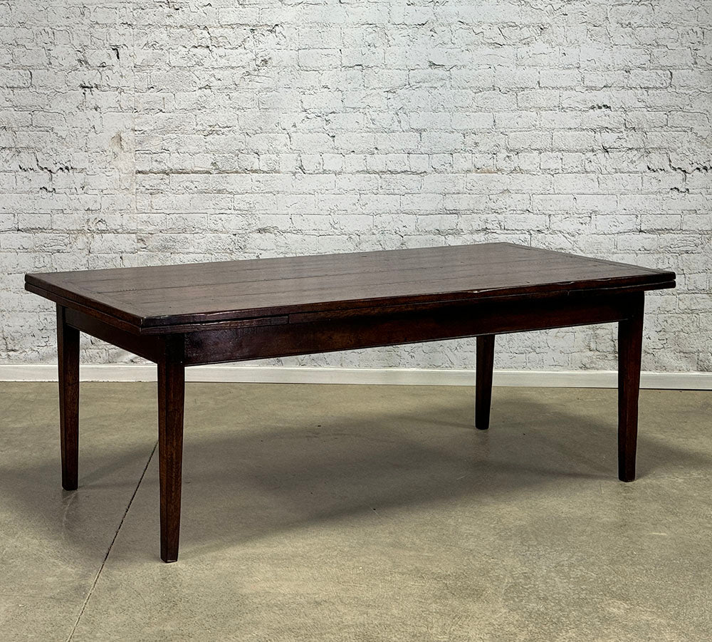 Handcrafted Oak French Farmhouse Drawleaf Table