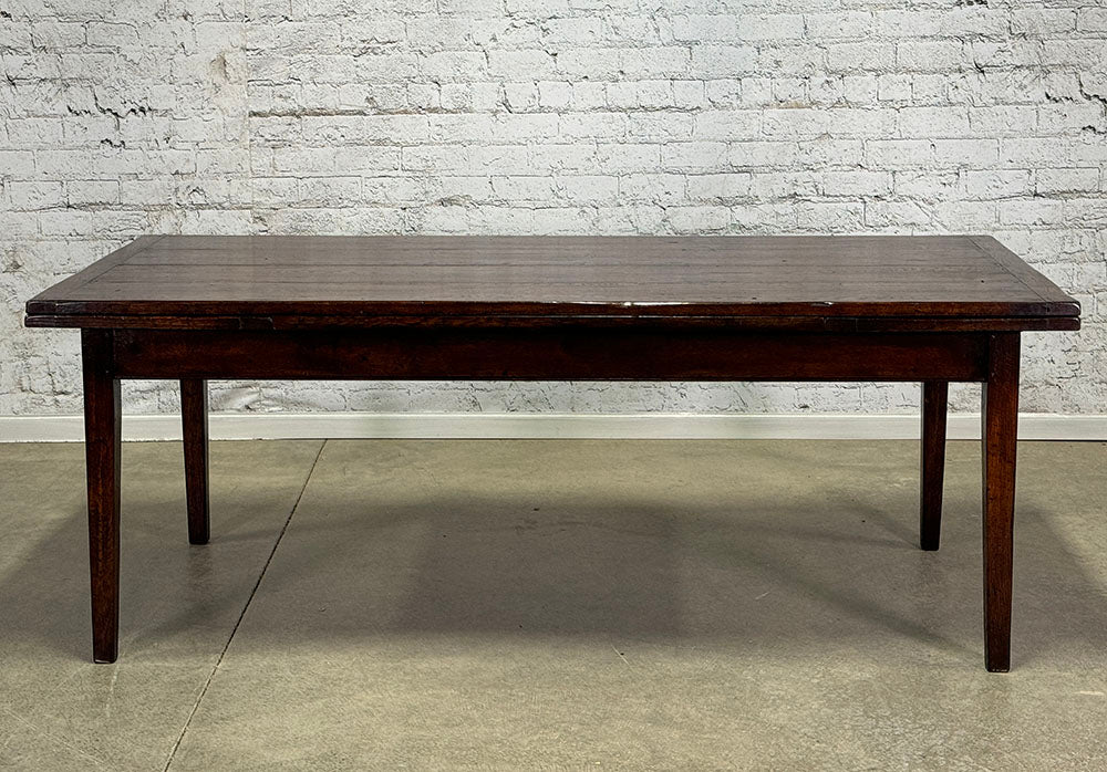 Handcrafted Oak French Farmhouse Drawleaf Table