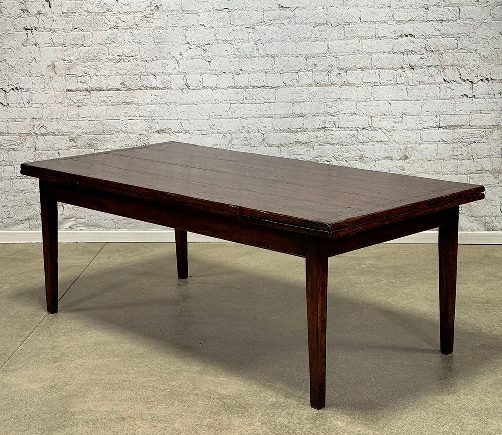 Handcrafted Oak French Farmhouse Drawleaf Table
