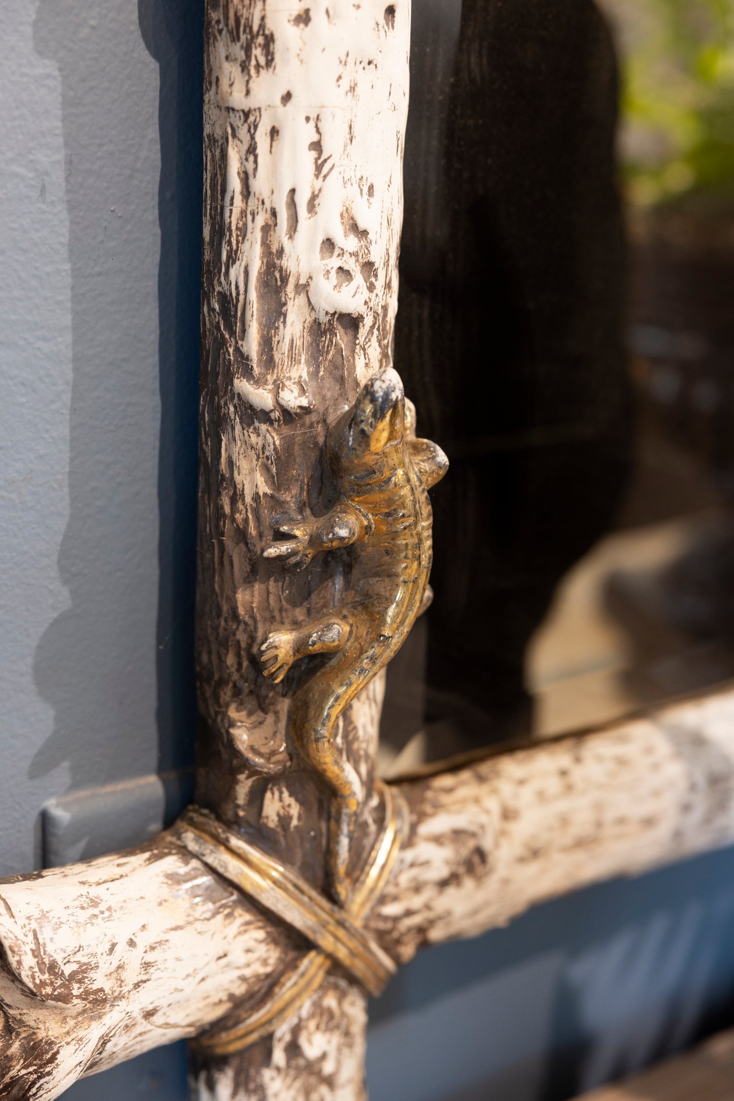 Antique French Mirror with Woodland Creatures