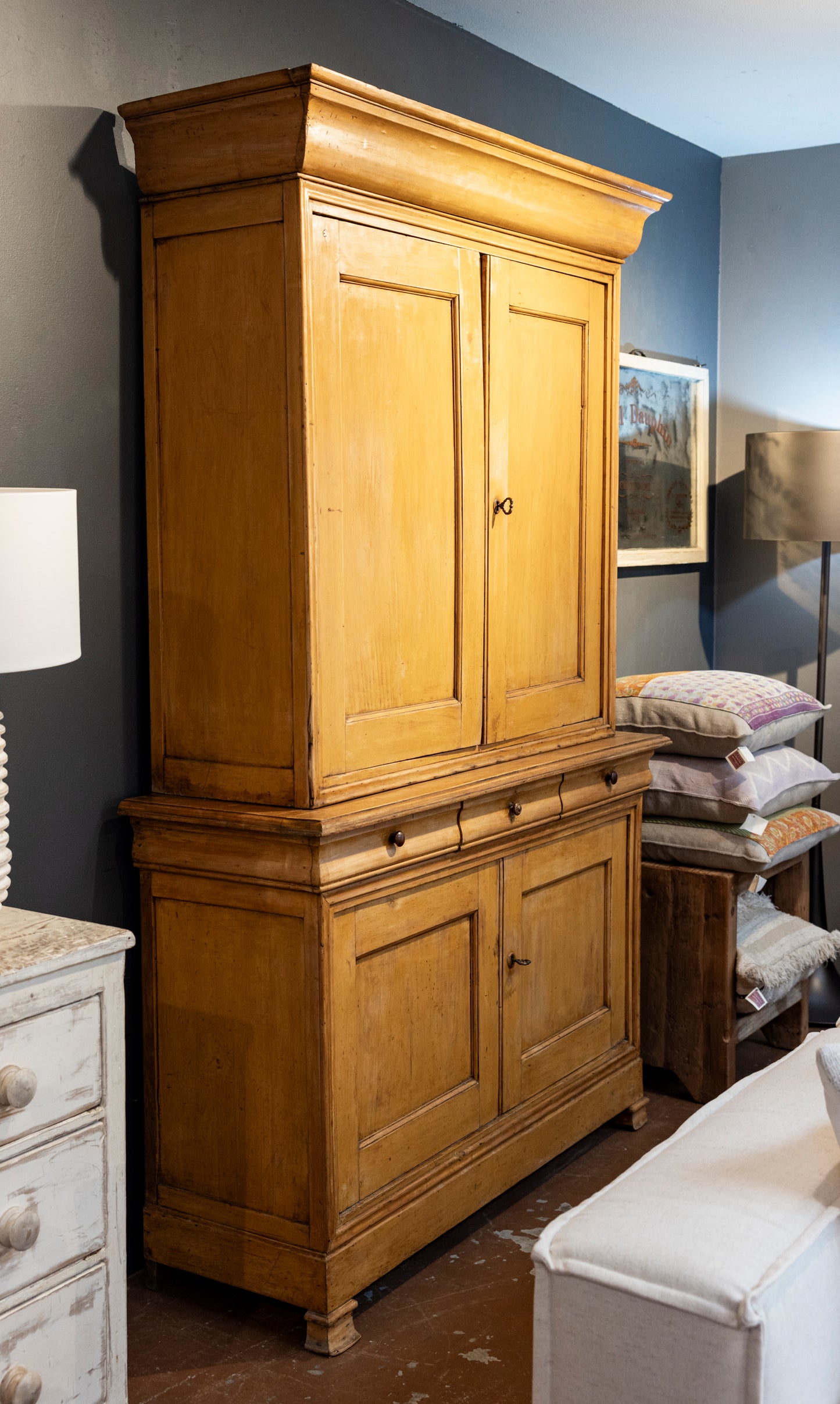 Antique French Linen Cupboard