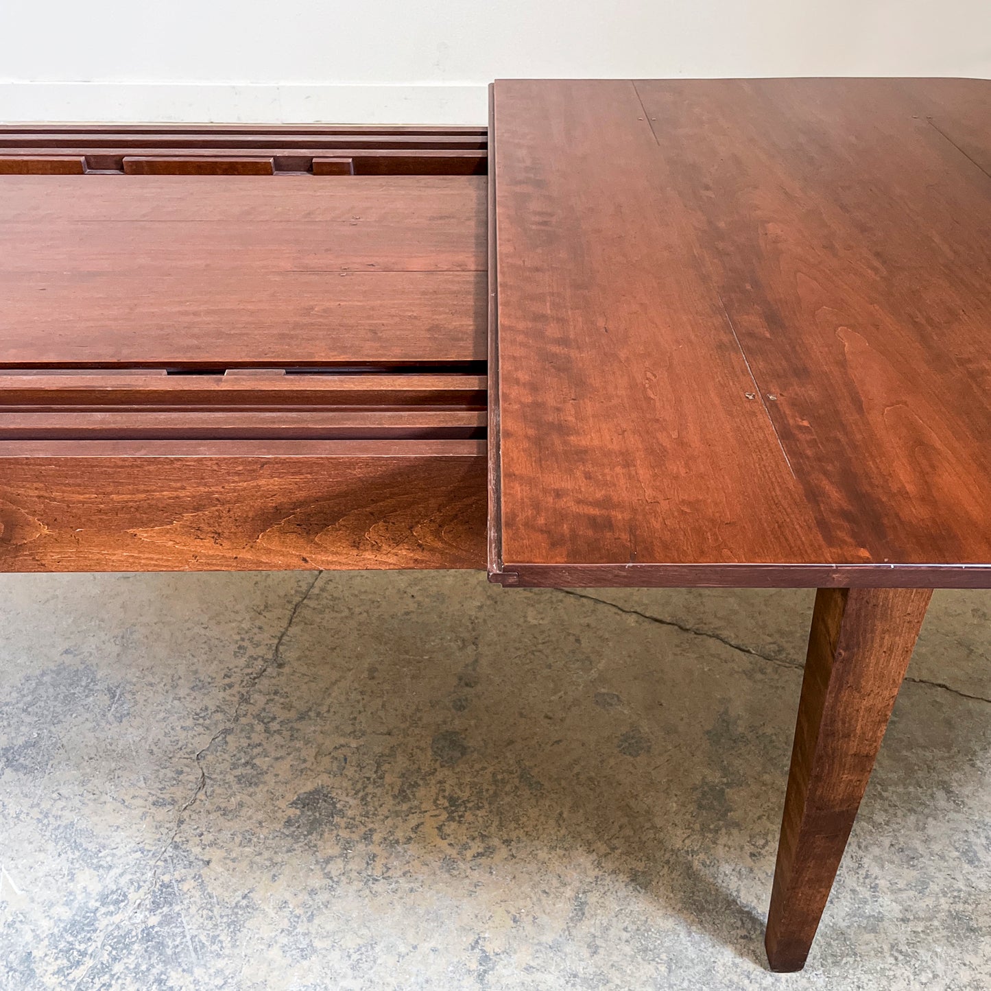 Handcrafted Cherry D-End Extension Table