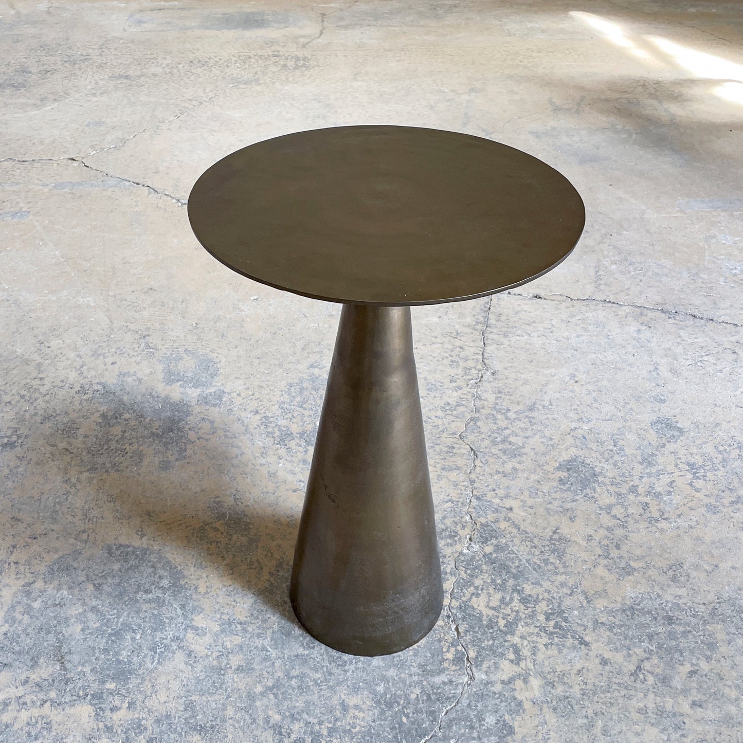 Faux Brass Side Table