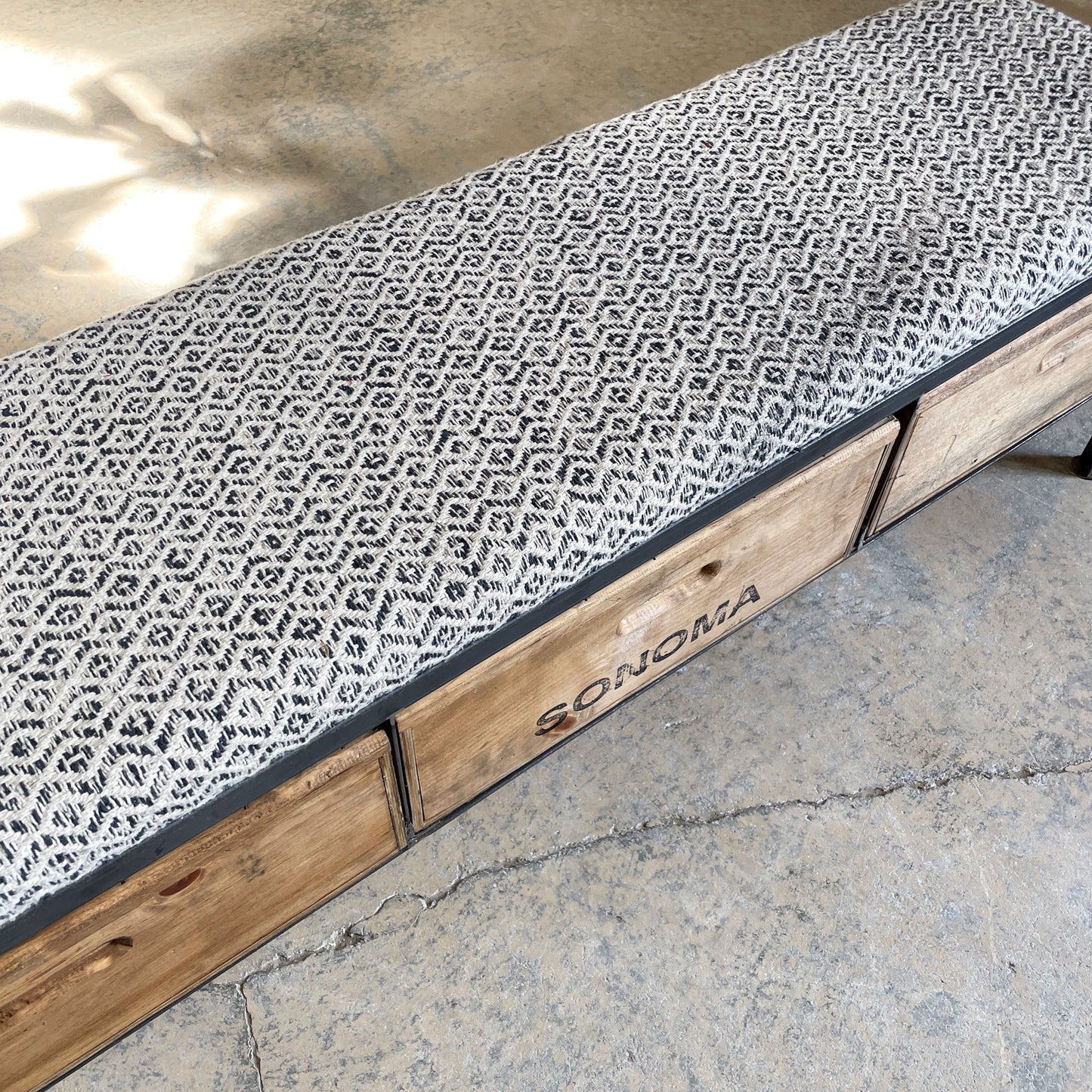 Triple Drawer Narrow Bench