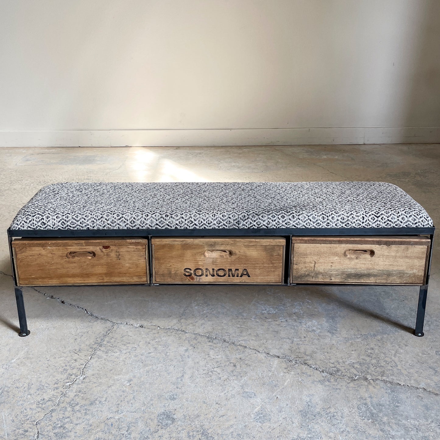Triple Drawer Narrow Bench