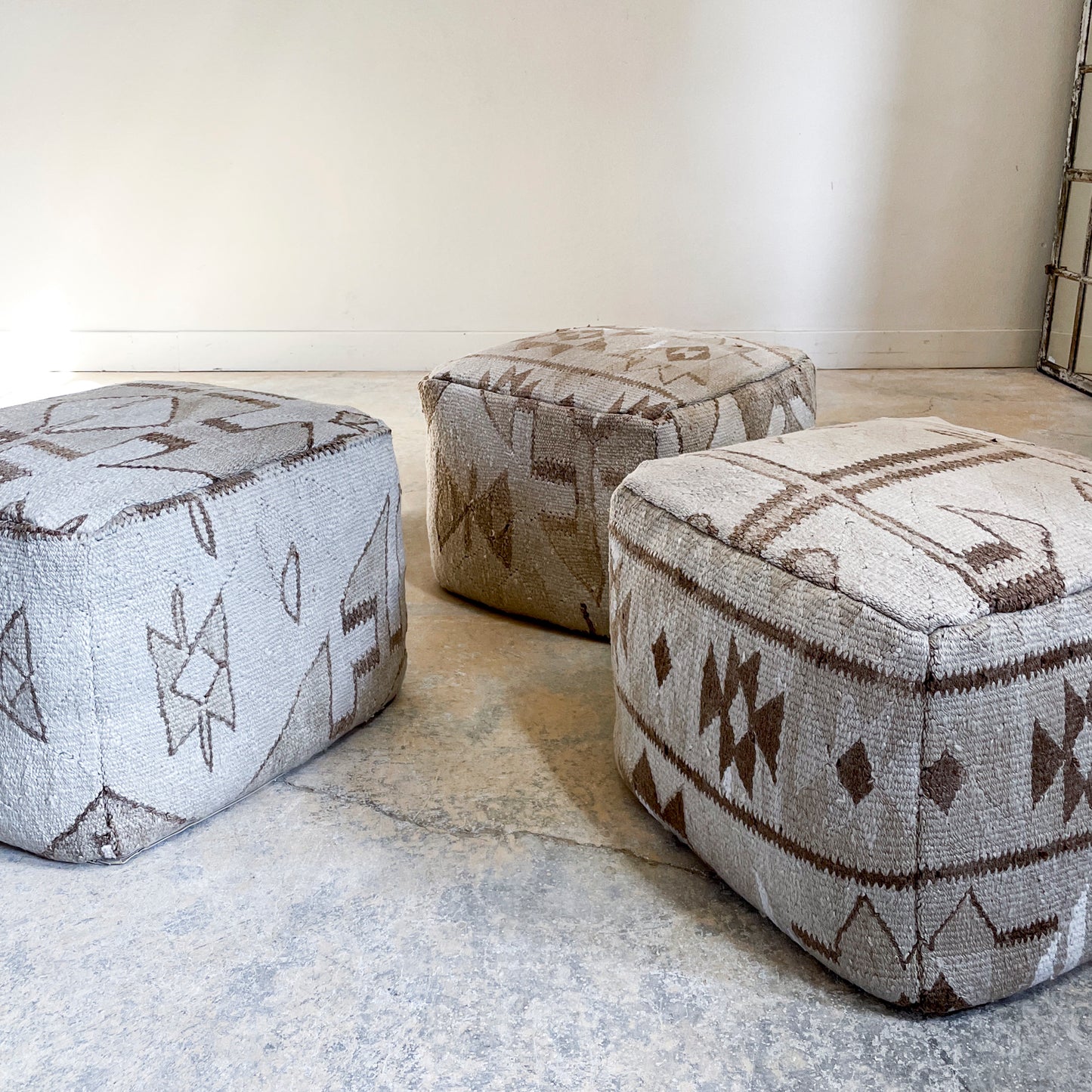 Vintage Rug Ottoman