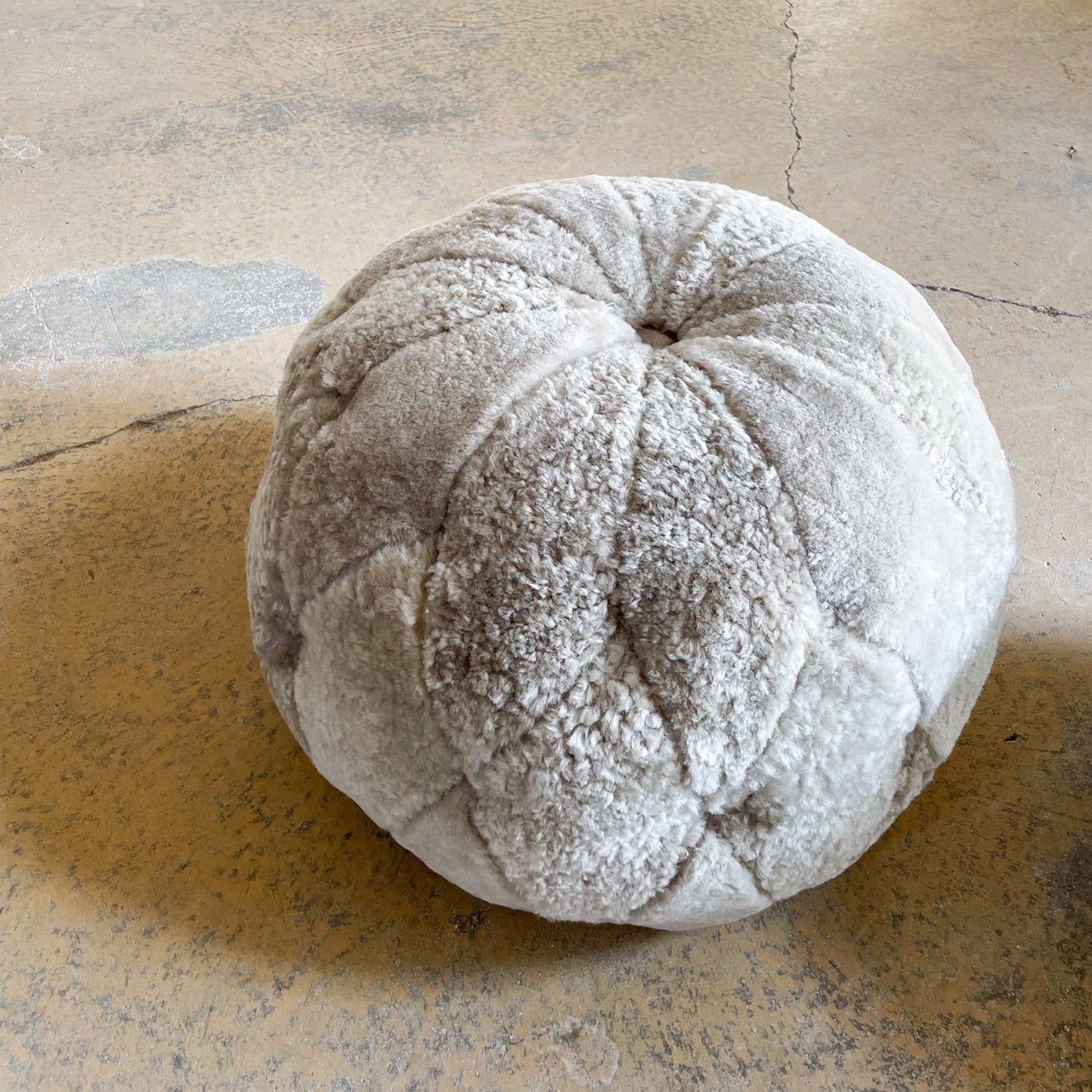 Shearling Tufted Ottomans