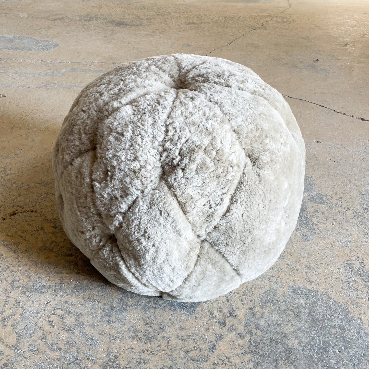 Shearling Tufted Ottomans