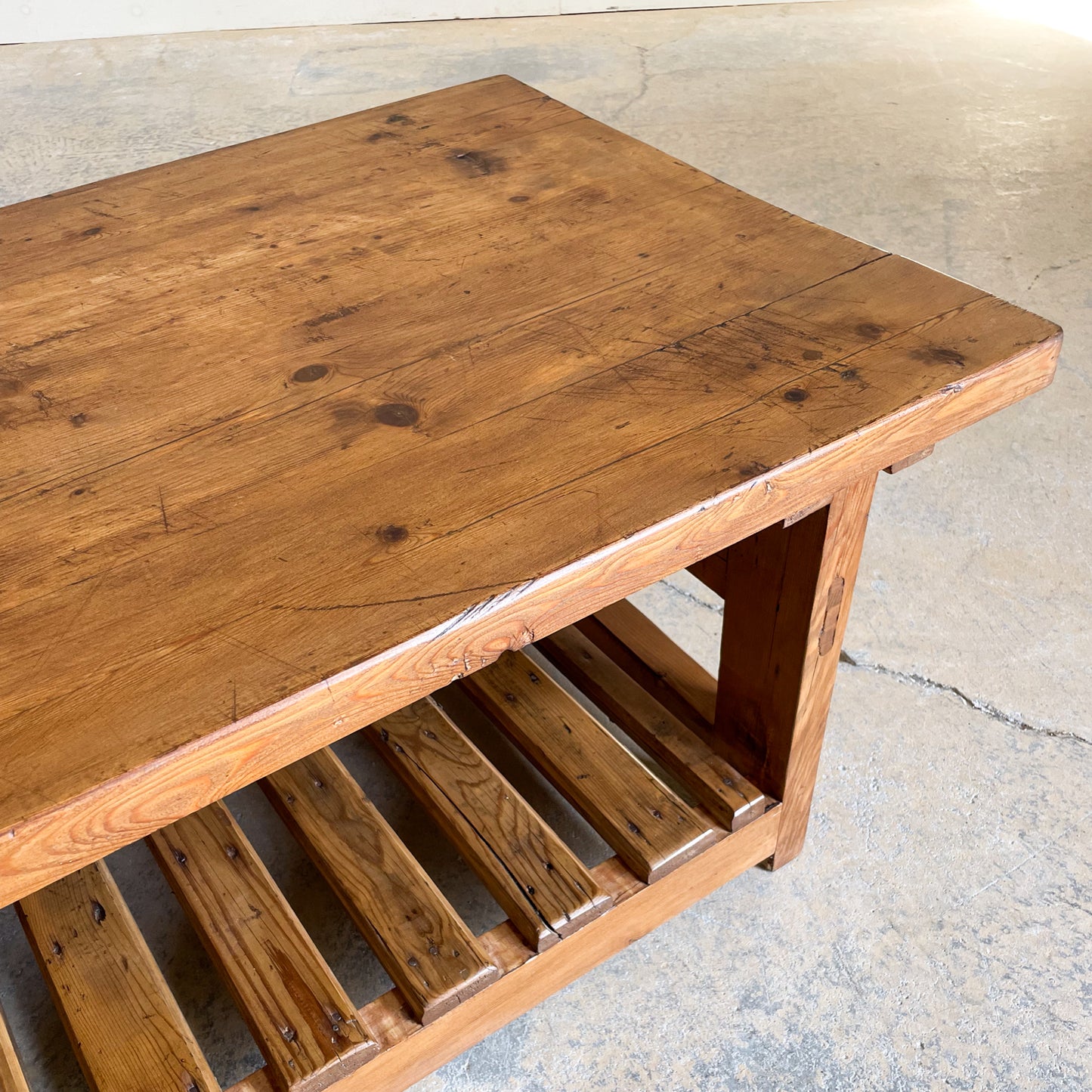 Pine Slatted Coffee Table