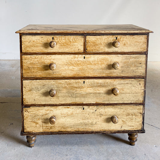 Original Painted English Chest of Drawers