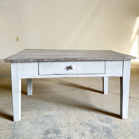 Antique French Painted Coffee Table