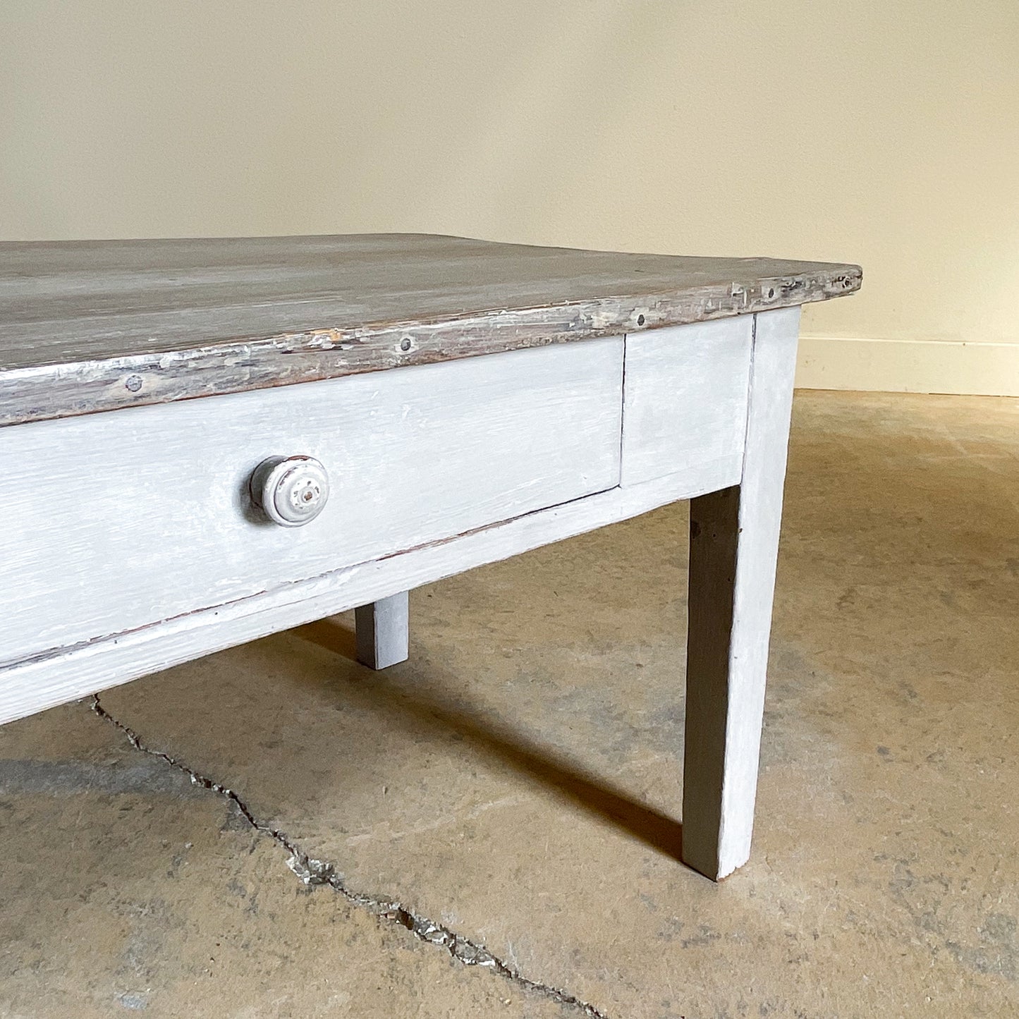 Antique French Painted Coffee Table