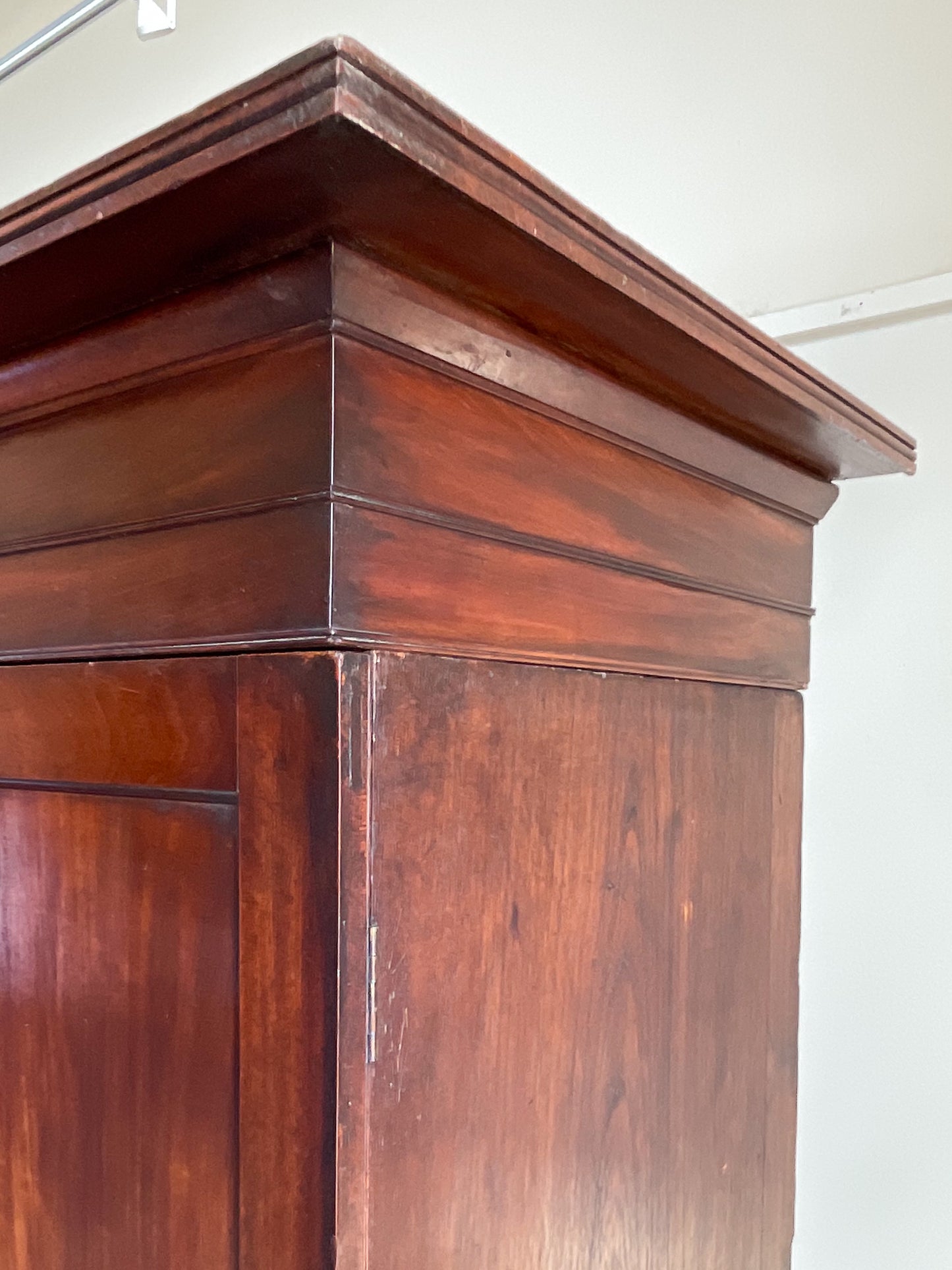 Antique Mahogany Linen Press