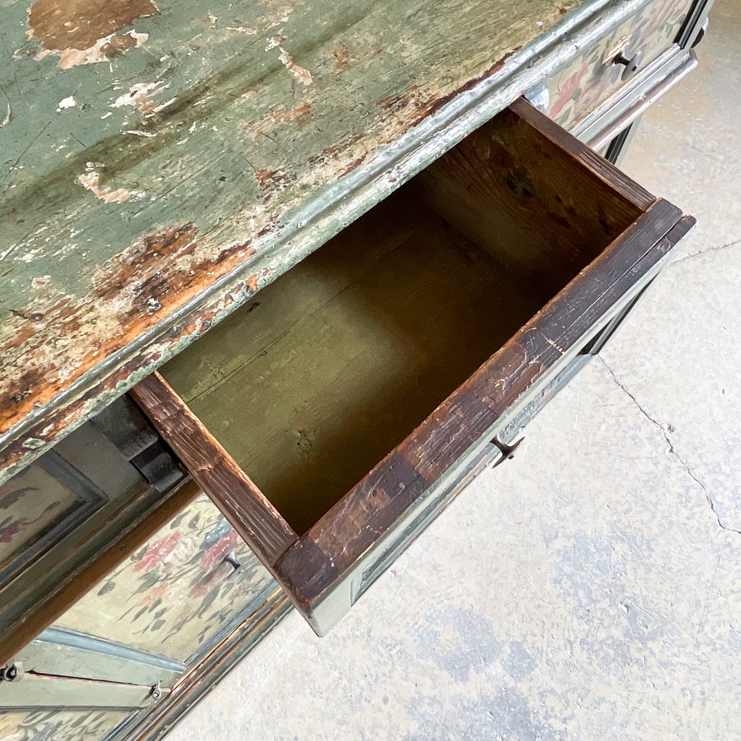 Antique Painted Italian Country Buffet