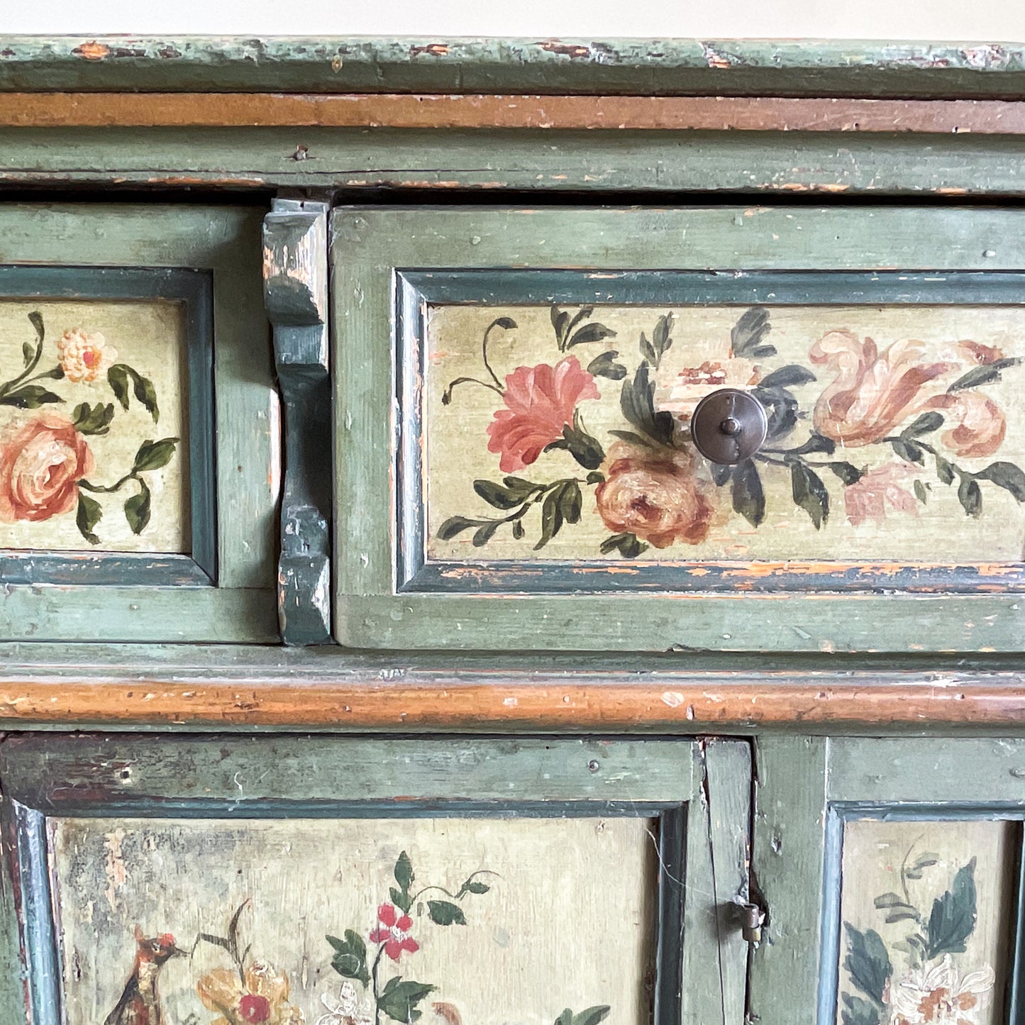 Antique Painted Italian Country Buffet