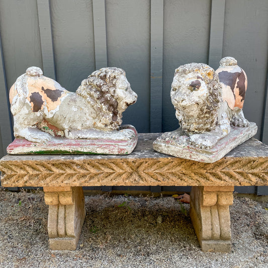 Antique Stone Lions