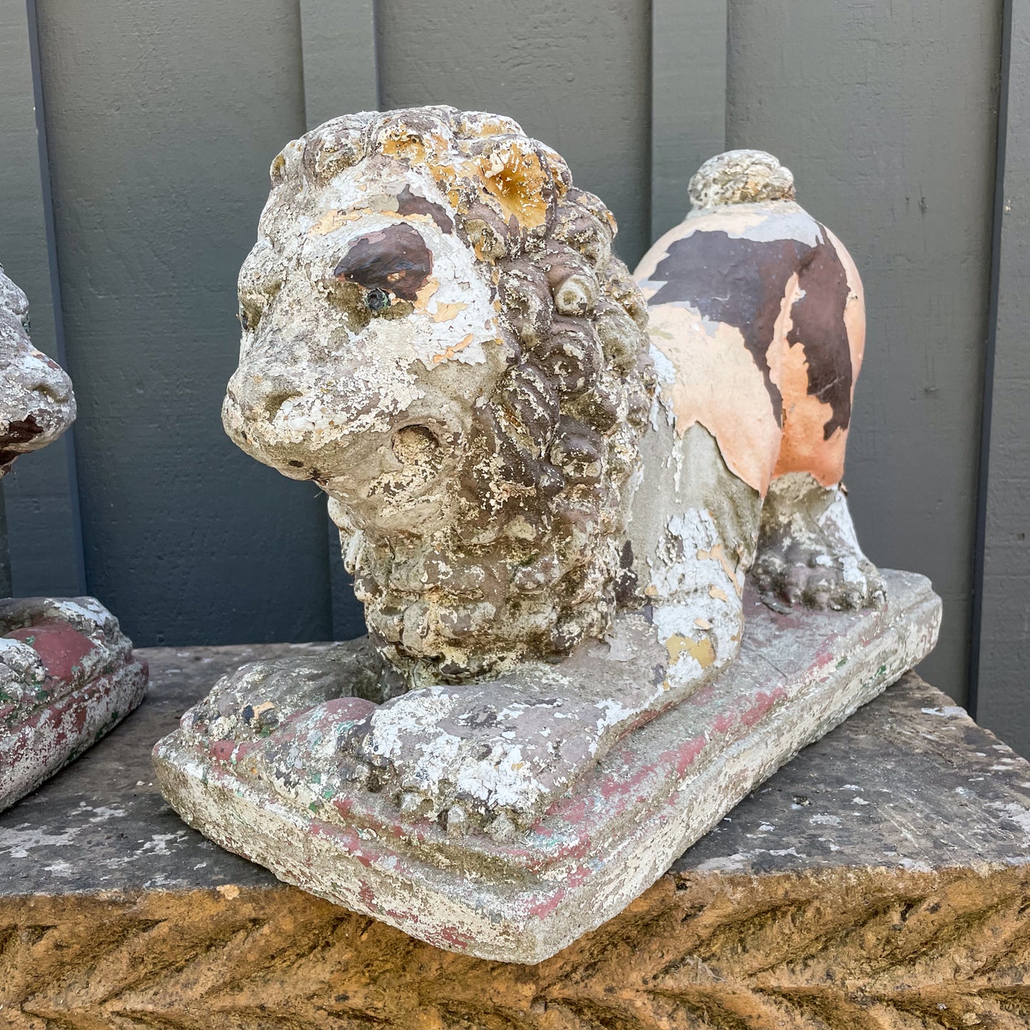 Antique Stone Lions