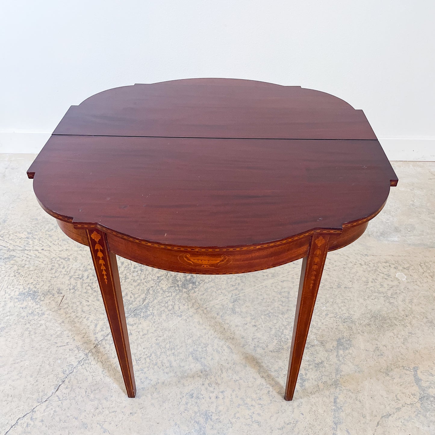 Antique Rosewood Demilune Envelope Gateleg Side Table