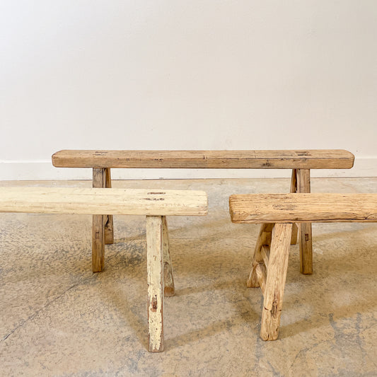 Rustic Asian Noodle Benches