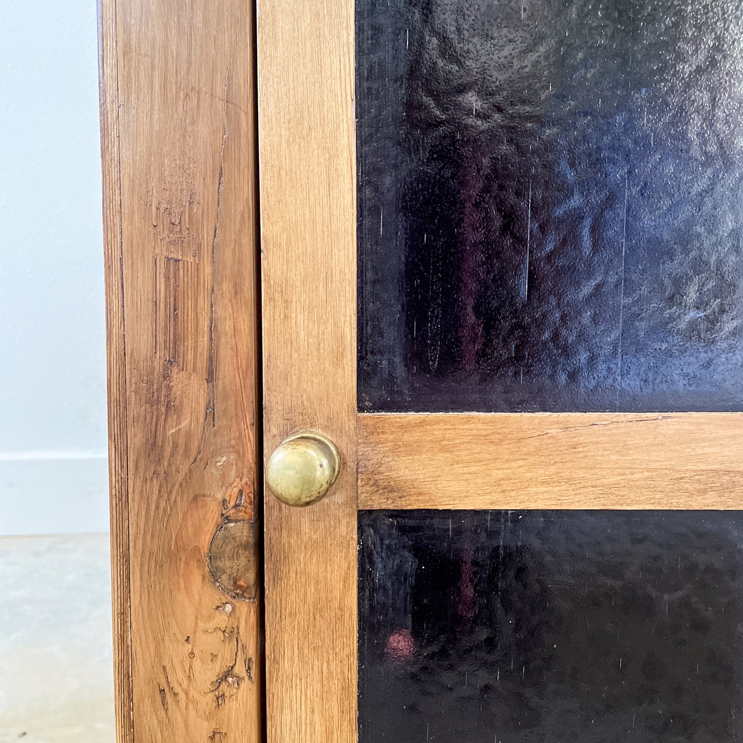 Small Antique Pine Wall Cupboards