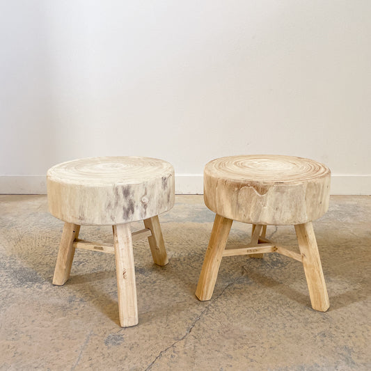 Asian Stump Side Table or Stool