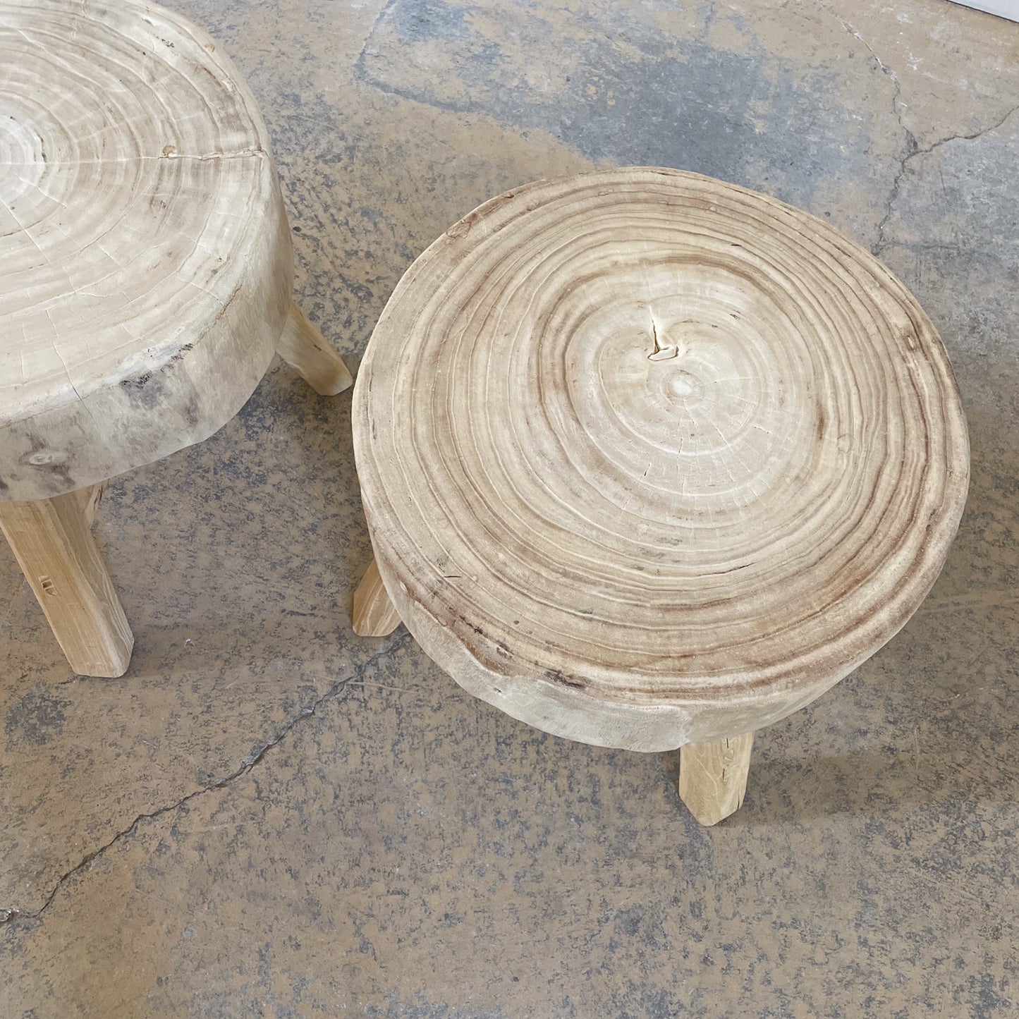 Asian Stump Side Table or Stool
