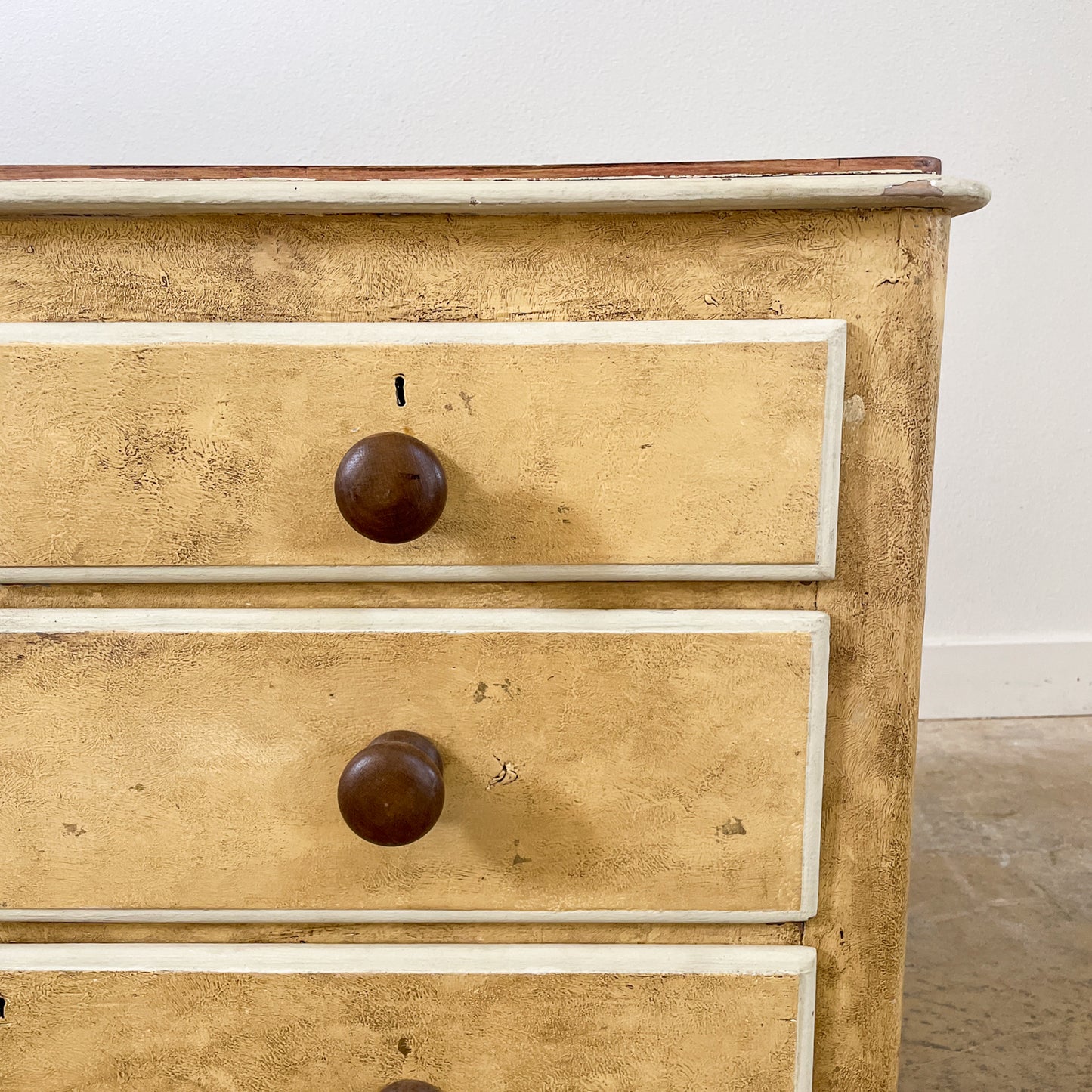 Antique English Painted Chest of Drawers