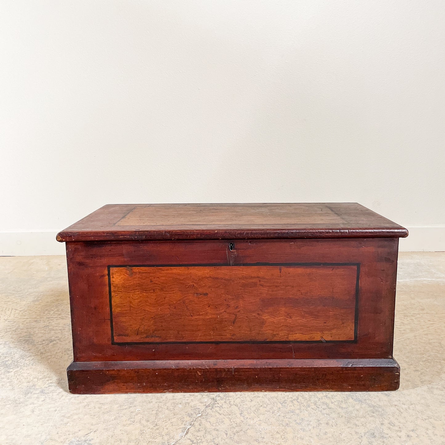 Antique Victorian English Blanket Box