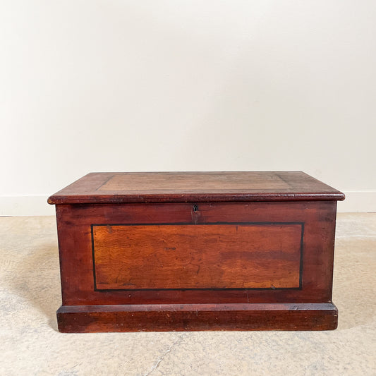 Antique Victorian English Blanket Box