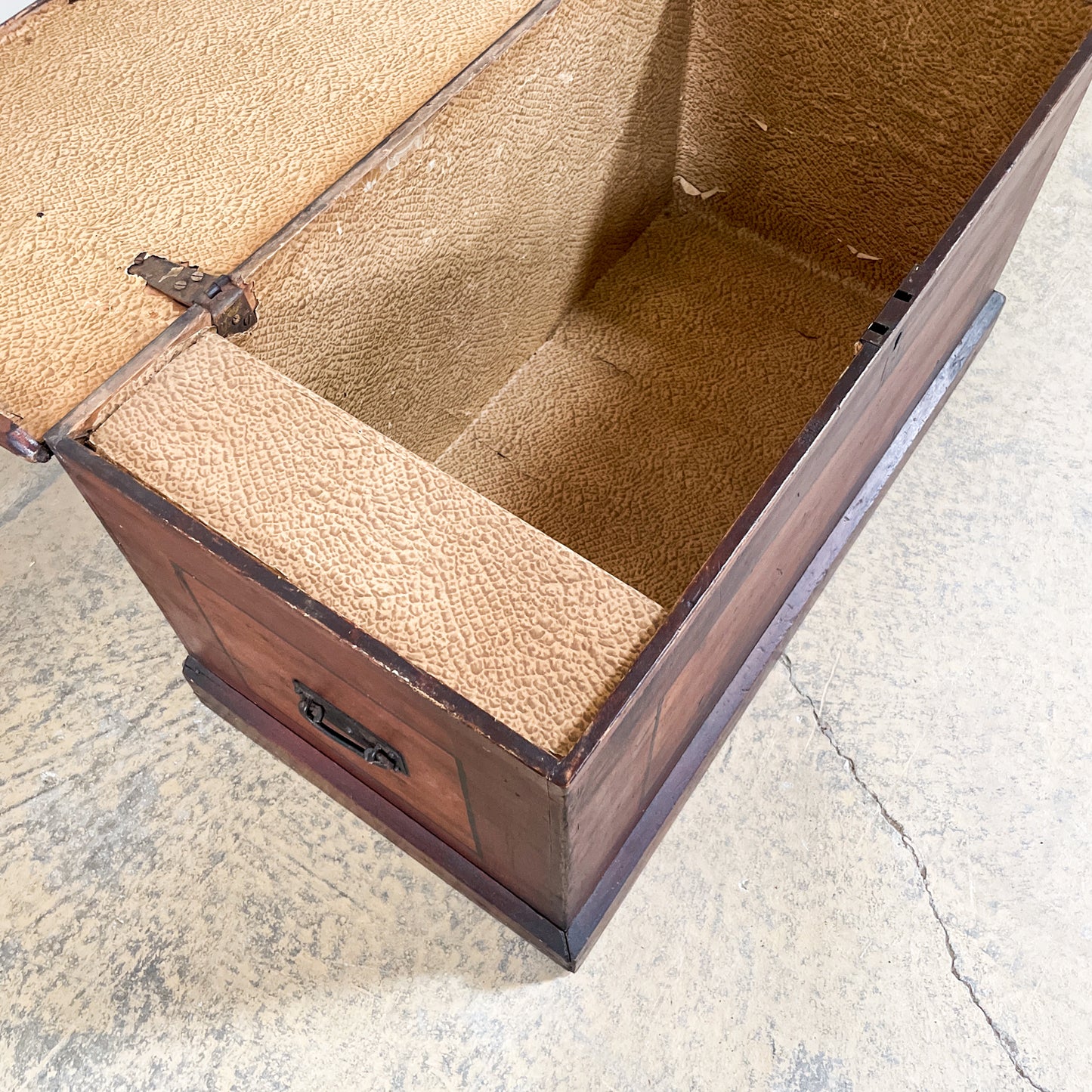 Antique Victorian English Blanket Box