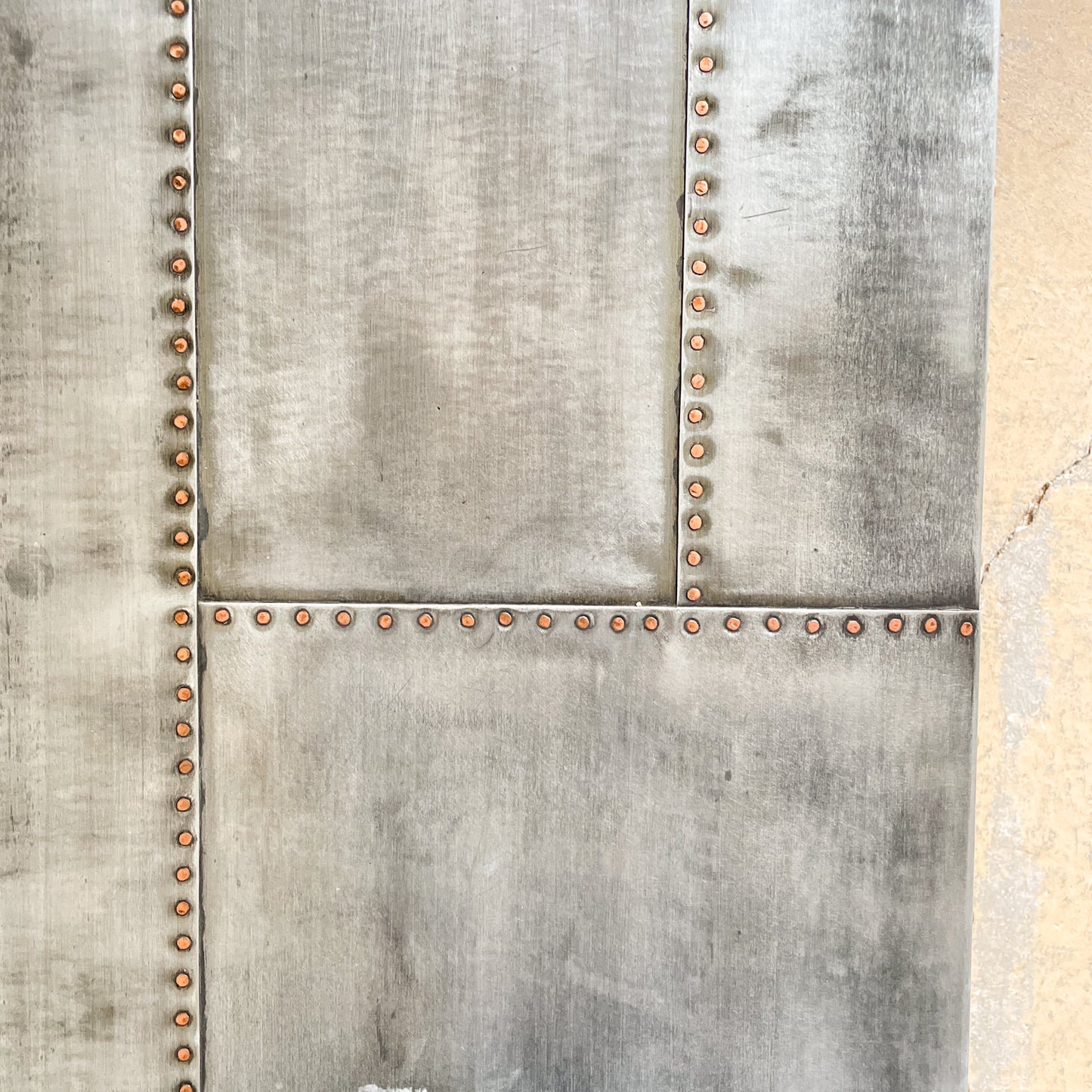 Antique Italian Zinc Top Serving Table c.1900