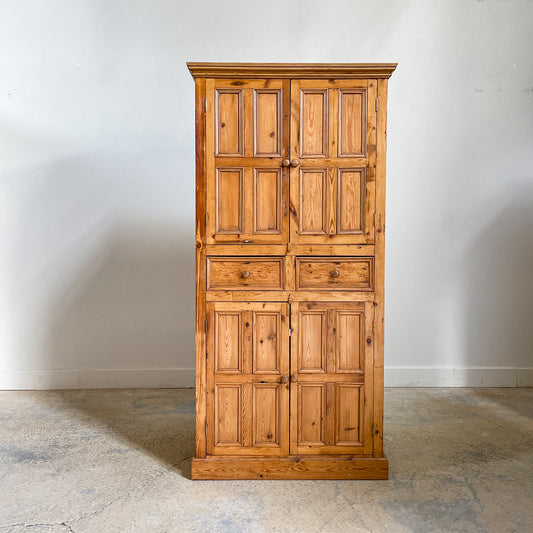 Reclaimed Pine 4 Door 2 Drawer Cupboard