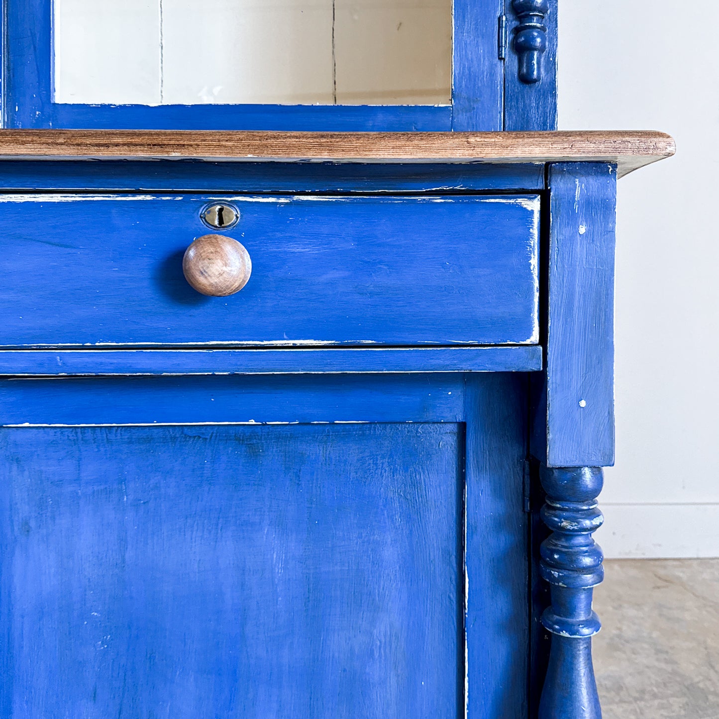 Antique 4 Door Painted Cupboard