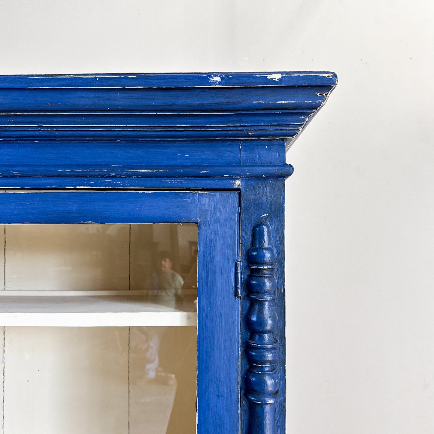 Antique 4 Door Painted Cupboard