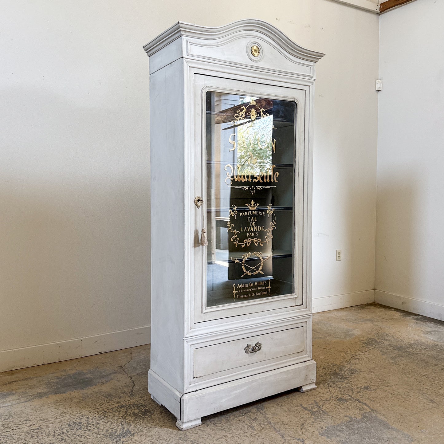 Antique Single Glazed Door with Arch Top
