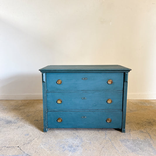 Antique 3 Drawer Painted Chest of Drawers