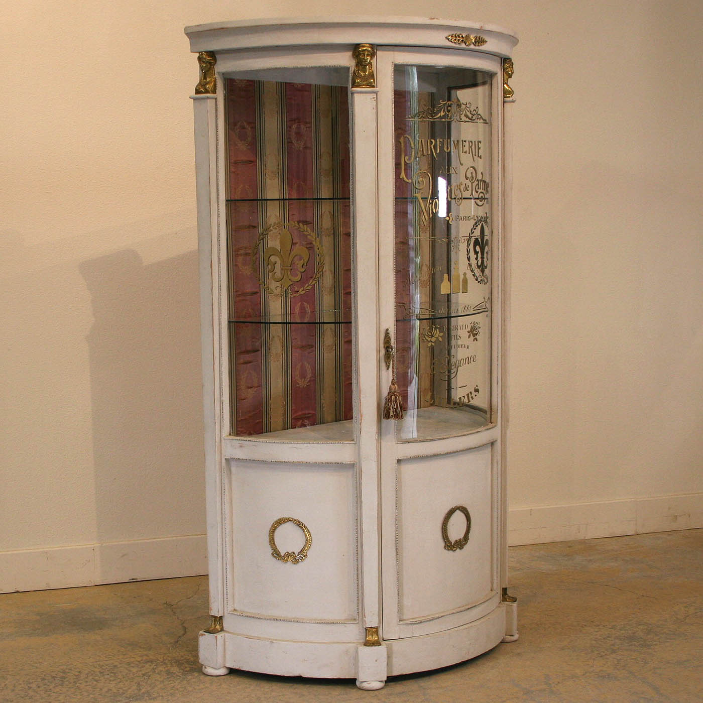 Dome Fronted Glass Perfume Cabinet With Ormolu Mounts