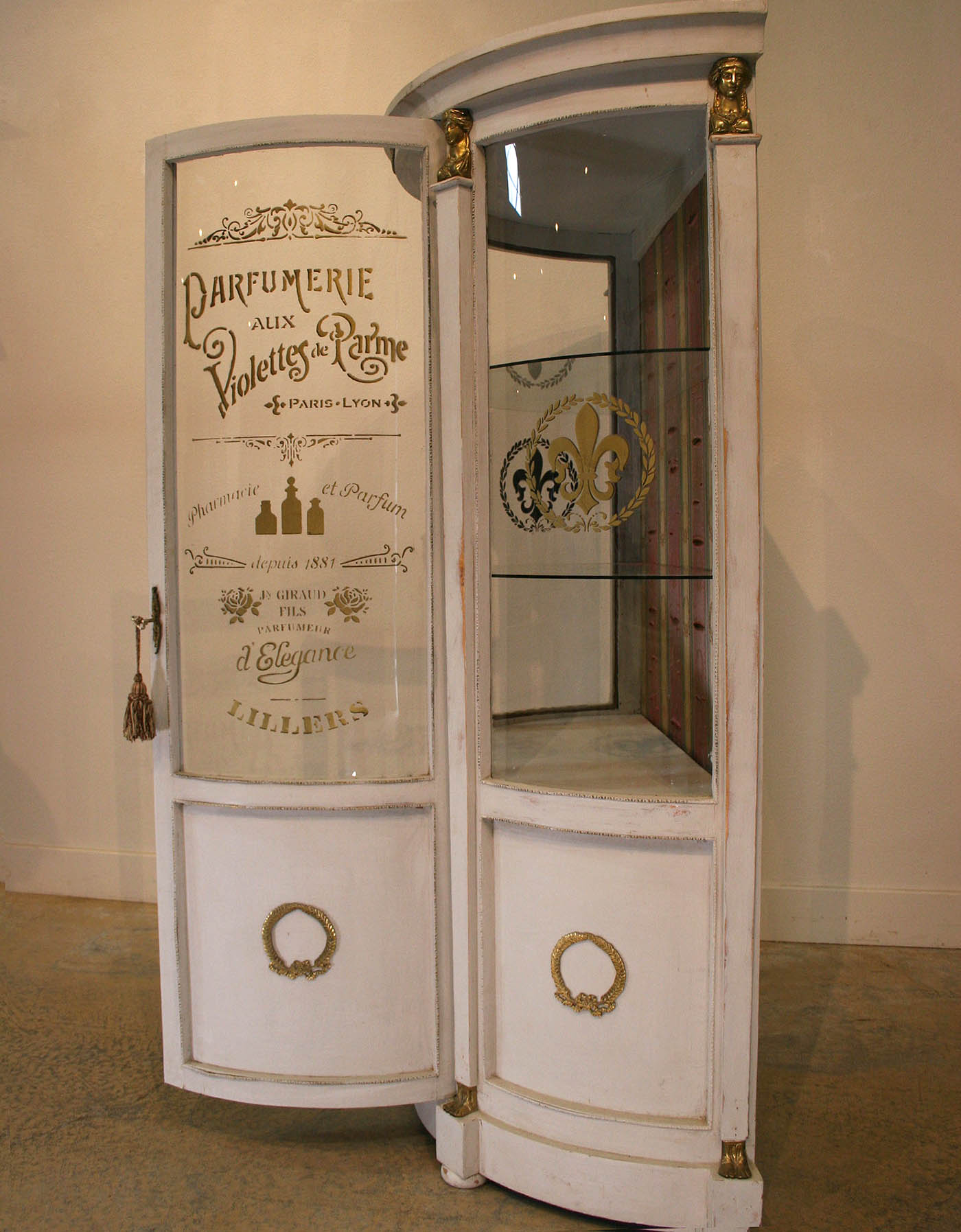 Dome Fronted Glass Perfume Cabinet With Ormolu Mounts