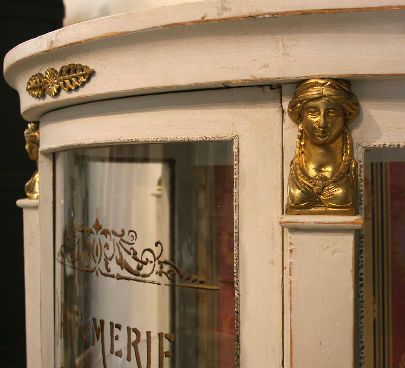Dome Fronted Glass Perfume Cabinet With Ormolu Mounts