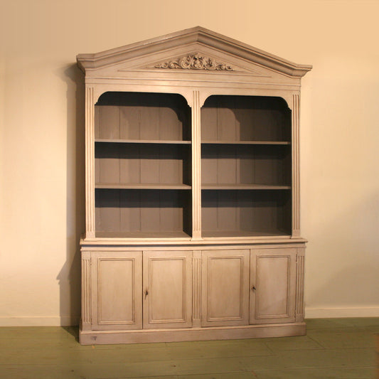 Modified Open Bookcase with Pediment