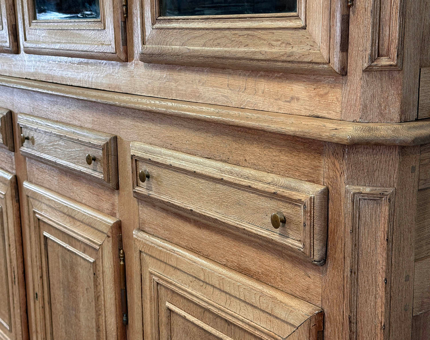 Bleached Oak Glazed Cupboard